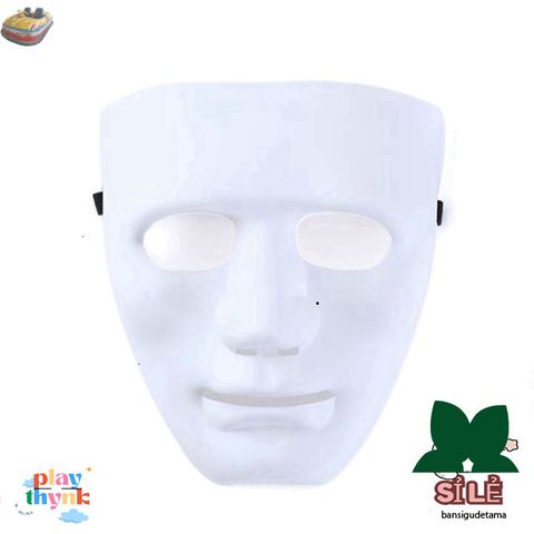 Mặt Nạ Đen Trắng Cosplay Unisex - Phụ Kiện Thời Trang cho Buổi Tiệc Khiêu Vũ Đường Phố, Halloween và Lễ Hội Hóa Trang