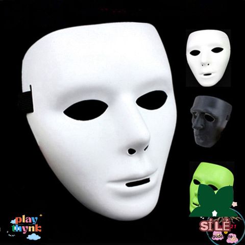Mặt Nạ Trắng Jabbawockeez Hip Hop - Bộ 10 Kiểu Đặc Biệt Phim 3 Mặt, Phụ Kiện Thời Trang Chất Lượng Cao