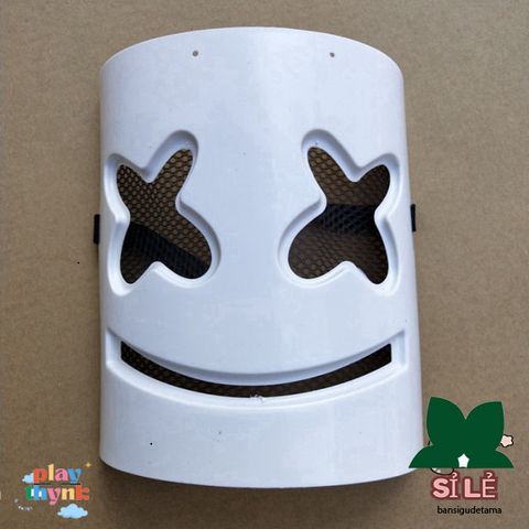 Mặt nạ DJ Marshmallow độc đáo - Phụ kiện Halloween tuyệt vời cho các quán bar hàng đầu.