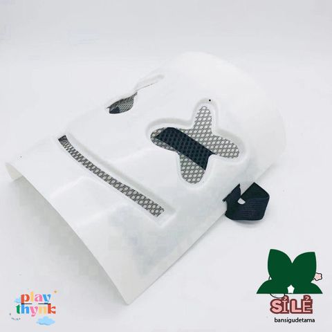 Mặt nạ DJ Marshmallow độc đáo - Phụ kiện Halloween tuyệt vời cho các quán bar hàng đầu.