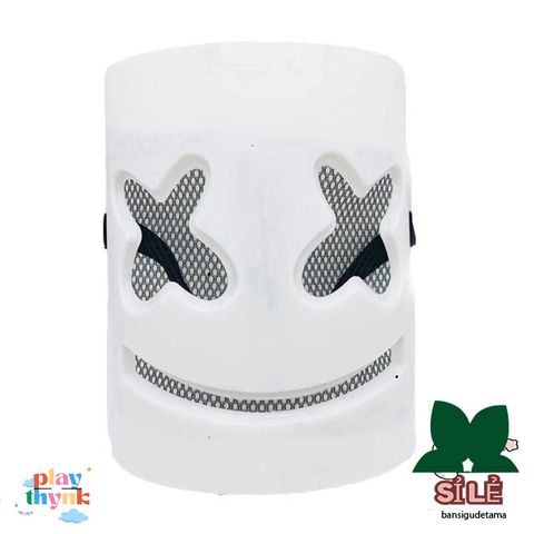 Mặt nạ DJ Marshmallow độc đáo - Phụ kiện Halloween tuyệt vời cho các quán bar hàng đầu.