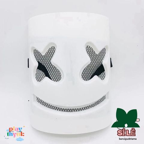 Mặt nạ DJ Marshmallow độc đáo - Phụ kiện Halloween tuyệt vời cho các quán bar hàng đầu.