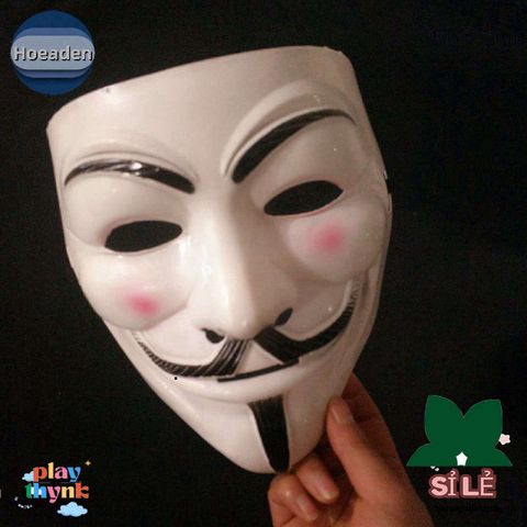 Khẩu Trang Kinh Hoàng V Joker - Phụ Kiện Halloween Độc Đáo Cho Tiệc Hóa Trang, Lễ Hội, Biểu Tình, Đẹp Mắt và Thú Vị