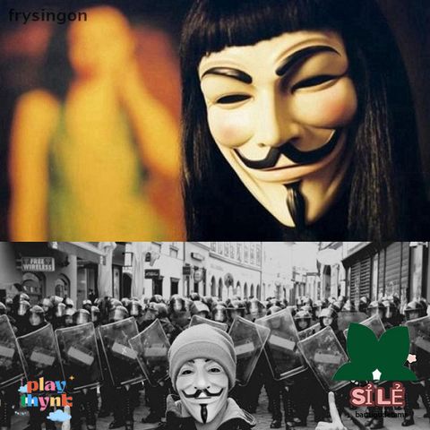 Mặt Nạ V for Vendetta - Chất liệu Nhựa Halloween Hóa Trang Phục Dành Cho Người Lớn - Đồ Phụ Kiện COSPLAY Hấp Dẫn