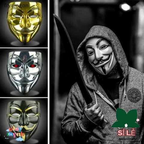 Mặt Nạ V for Vendetta - Chất liệu Nhựa Halloween Hóa Trang Phục Dành Cho Người Lớn - Đồ Phụ Kiện COSPLAY Hấp Dẫn