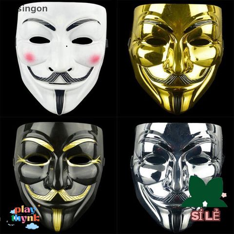 Mặt Nạ V for Vendetta - Chất liệu Nhựa Halloween Hóa Trang Phục Dành Cho Người Lớn - Đồ Phụ Kiện COSPLAY Hấp Dẫn