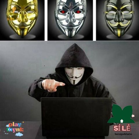 Mặt Nạ V for Vendetta - Mặt Nạ Guy Fawkes Halloween Cho Tiệc Hóa Trang Độc Đáo - Phụ Kiện Thời Trang Người Lớn