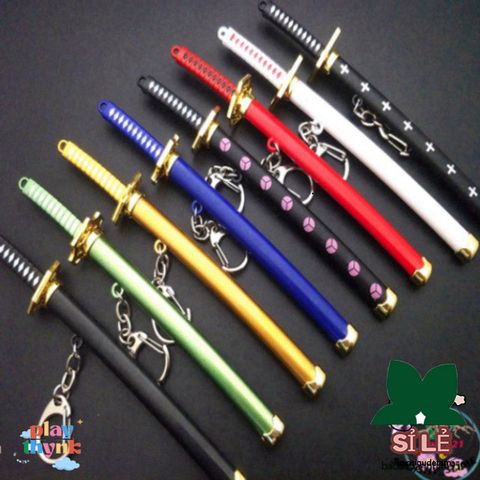 Móc Khóa Kiếm Katana Zoro Law One Piece 16cm - Phụ Kiện Anime Độc Đáo, Quà Tặng Đẹp và An Toàn Cho Fan Hâm Mộ