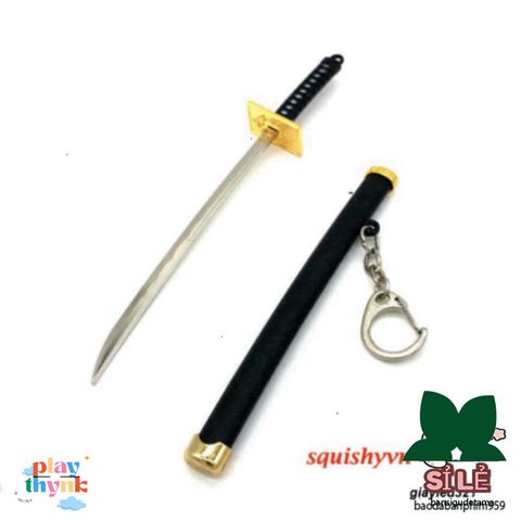 Móc Khóa Kiếm Zoro Law One Piece Bằng Kim Loại 16cm - Phụ Kiện Thời Trang Anime Độc Đáo, Quà Tặng Cho Fan Hâm Mộ