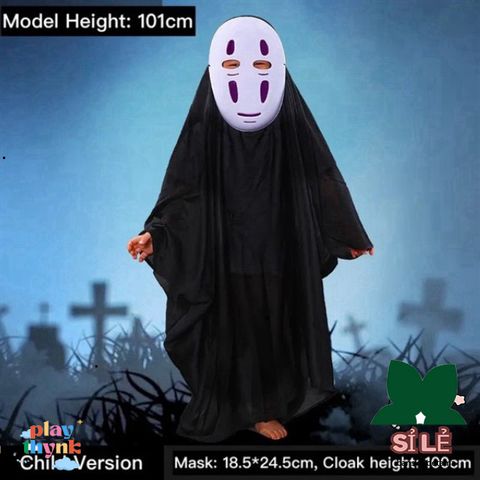Bộ Đồ Hóa Trang Ma Vô Diện HM1350 Dành Cho Trẻ Em - Áo Choàng, Mặt Nạ Cosplay Đầy Hấp Dẫn cho Bé