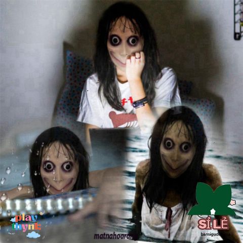 Mặt Nạ Ma Quái MOMO - Halloween Kinh Dị Với Tóc Giả Cao Su - Đồ Hóa Trang Đáng Sợ Cho Tiệc Hóa Trang