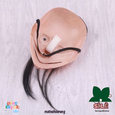 Mặt Nạ Ma Quái MOMO - Halloween Kinh Dị Với Tóc Giả Cao Su - Đồ Hóa Trang Đáng Sợ Cho Tiệc Hóa Trang