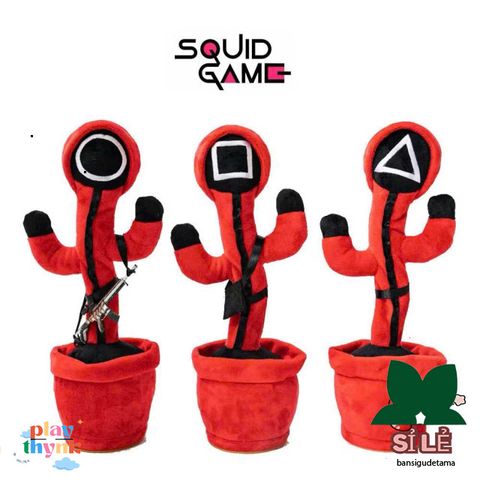 Mặt Nạ Squid Game Lính Gác Đen - Phụ Kiện Thời Trang Trò Chơi Con Mực Đang Hot, Chất Liệu Nhựa Cứng, Kích Thước 28x20cm