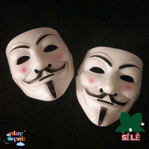Mặt Nạ V Mask Hóa Trang Độc Đáo - Phụ Kiện Tiệc Masquerade, Halloween, Cuộc Biểu Tình, Kích Thích Sự Chú Ý
