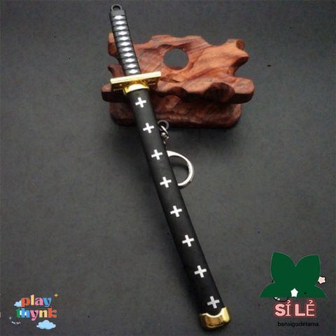 Móc Khóa Kiếm Zoro Law One Piece 16cm - Mô Hình Katana Hợp Kim Không Gỉ, Quà Tặng Fan Anime Thoải Mái và An Toàn