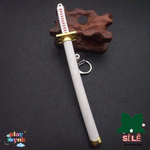 Móc Khóa Kiếm Zoro Law One Piece 16cm - Mô Hình Katana Hợp Kim Không Gỉ, Quà Tặng Fan Anime Thoải Mái và An Toàn