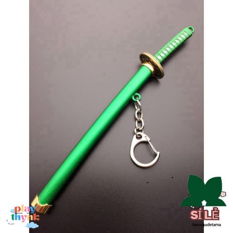 Móc Khóa Kiếm Samurai Zoro One Piece - Phụ Kiện Thời Trang Kim Loại Độc Đáo cho Fan Anime Nhật Bản