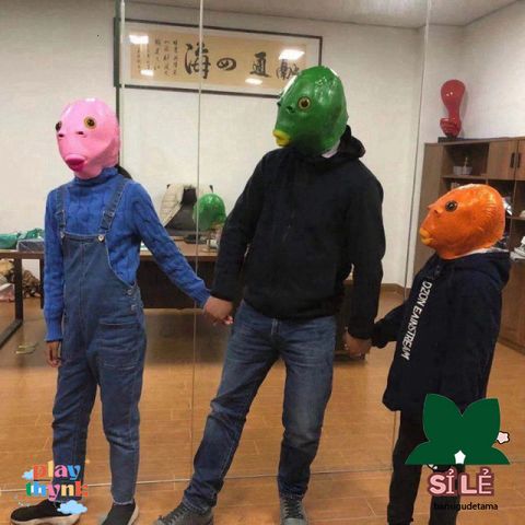 Mặt Nạ Silicon Bóng Bẩy - Đạo Cụ Cosplay Dành Cho Người Lớn, Thiết Kế Vui Nhộn Với Màu Sắc Đặc Biệt