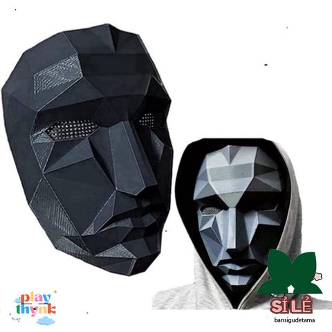 Mặt Nạ BOSS Squid Game - Phụ Kiện Halloween & Tiệc Hóa Trang Độc Đáo, Chất Liệu An Toàn, Thoải Mái cho Người Lớn & Trẻ Em