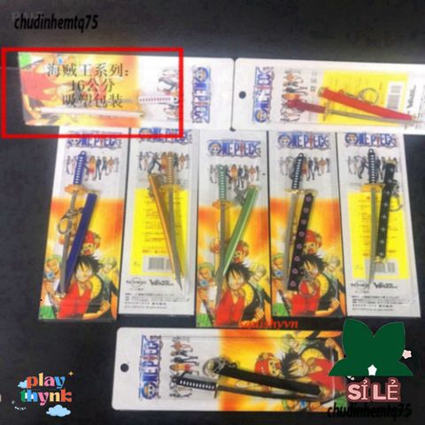 Móc Khóa Kiếm Katana Kim Loại Zoro One Piece 15.5cm Chống Gỉ - Quà Tặng Độc Đáo Cho Fan Anime