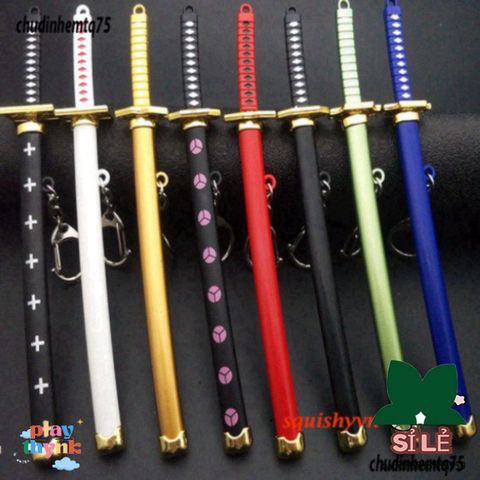 Móc Khóa Kiếm Katana Kim Loại Zoro One Piece 15.5cm Chống Gỉ - Quà Tặng Độc Đáo Cho Fan Anime