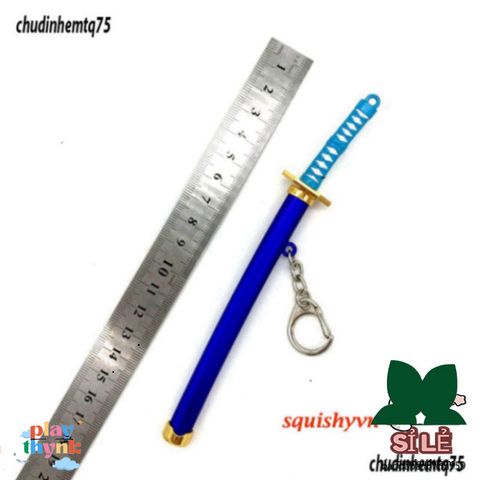 Móc Khóa Kiếm Katana Kim Loại Zoro One Piece 15.5cm Chống Gỉ - Quà Tặng Độc Đáo Cho Fan Anime