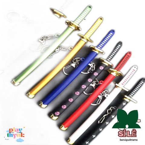 Móc Khóa Kiếm Katana Zoro Law One Piece 16cm - Phụ Kiện Thời Trang Anime Hợp Kim Bền Bỉ, Độc Đáo và An Toàn
