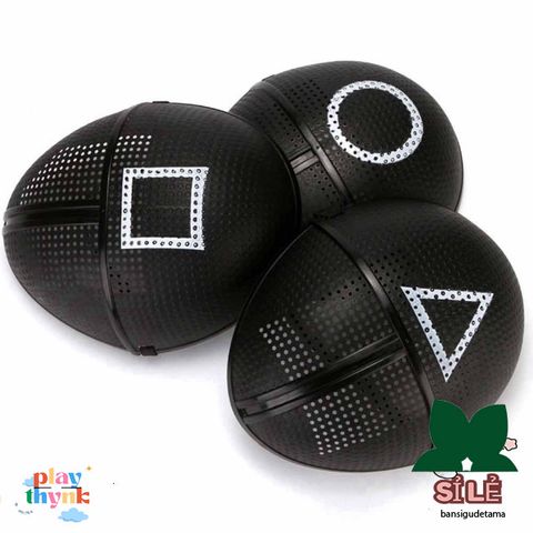 Bộ 3 Mặt Nạ Halloween Trò Chơi Con Mực - Hình Vuông, Hình Tròn, Hình Tam Giác - Phụ Kiện Cosplay Độc Đáo