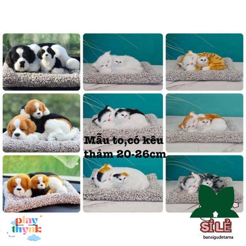 Thú Bông Khử Mùi Than Hoạt Tính - Đồ Trang Trí Ô Tô, Phòng Ngủ & Bàn Làm Việc Cho Thú Cưng 24x20cm