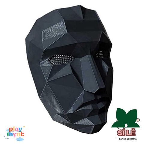 Mặt Nạ Cosplay Squid Game - Hình Độc Đáo Cho Halloween, Vòng Tròn, Vuông, Tam Giác, Phụ Kiện Thời Trang Cosplay