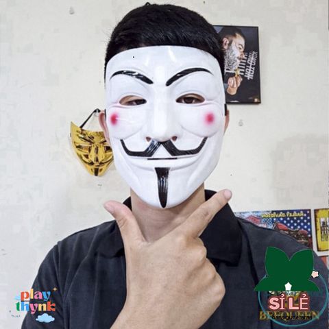 Mặt Nạ Hacker Độc Đáo - Biểu Tượng Anonymous Trang Trí Hóa Trang cho Trẻ Em - Phụ Kiện Thú Vị trong Tiệc Tùng và Lễ Hội