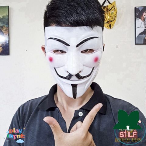 Mặt Nạ Hacker Độc Đáo - Biểu Tượng Anonymous Trang Trí Hóa Trang cho Trẻ Em - Phụ Kiện Thú Vị trong Tiệc Tùng và Lễ Hội