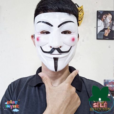 Mặt Nạ Hacker Độc Đáo - Biểu Tượng Anonymous Trang Trí Hóa Trang cho Trẻ Em - Phụ Kiện Thú Vị trong Tiệc Tùng và Lễ Hội
