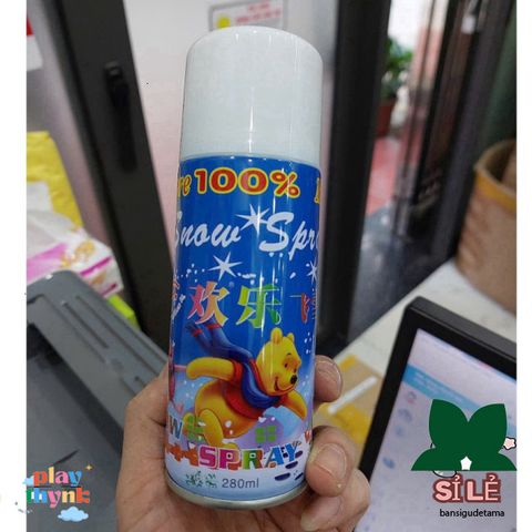 Set 2 Bình Xịt Tuyết Tan - Phụ Kiện Trang Trí Sinh Nhât Mùa Lễ Hội, Hiệu Ứng Tuyết Rơi Độc Đáo, Tạo Không Gian Vui Tươi