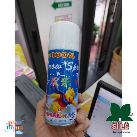 Set 2 Bình Xịt Tuyết Tan - Phụ Kiện Trang Trí Sinh Nhât Mùa Lễ Hội, Hiệu Ứng Tuyết Rơi Độc Đáo, Tạo Không Gian Vui Tươi