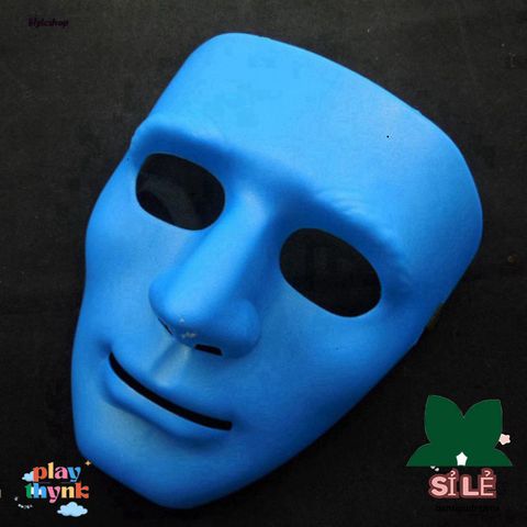 Mặt Nạ Cosplay Jabbawockeez Xanh Dương - Phong Cách Hiphop Độc Đáo Cho Halloween và Lễ Hội Hóa Trang