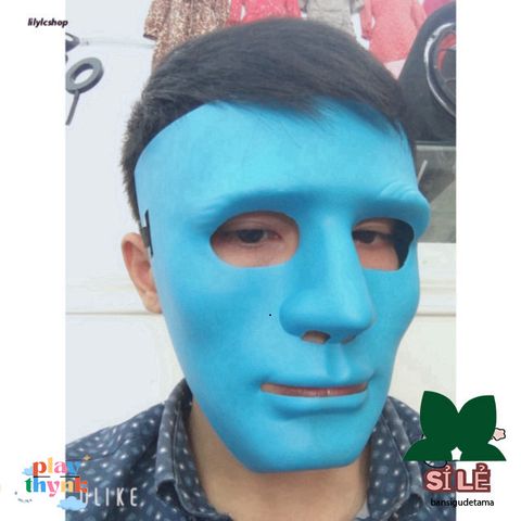 Mặt Nạ Cosplay Jabbawockeez Xanh Dương - Phong Cách Hiphop Độc Đáo Cho Halloween và Lễ Hội Hóa Trang