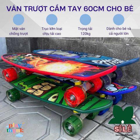 Ván Trượt Penny Người Nhện 60cm - Ván Trượt Thể Thao Cho Trẻ Em, Chống Trơn Trượt, Chất Liệu Bền, Phát Triển Sức Khỏe