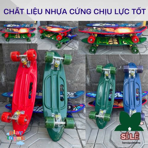 Ván Trượt Penny Người Nhện 60cm - Ván Trượt Thể Thao Cho Trẻ Em, Chống Trơn Trượt, Chất Liệu Bền, Phát Triển Sức Khỏe