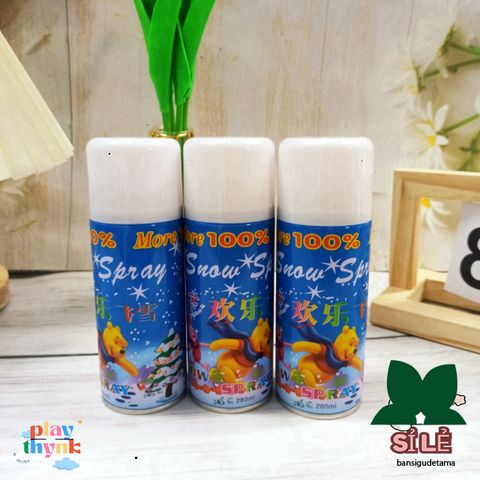 Bình Xịt Tuyết Trắng 280ml - Trang Trí Tiệc Sinh Nhật Độc Đáo, Bánh Kem Cao Cấp, Sự Kiện Lễ Kỷ Niệm