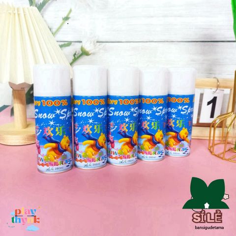 Bình Xịt Tuyết Trắng 280ml - Trang Trí Tiệc Sinh Nhật Độc Đáo, Bánh Kem Cao Cấp, Sự Kiện Lễ Kỷ Niệm