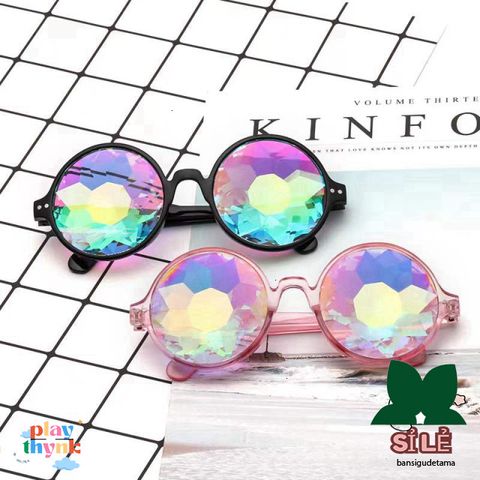Kính Vạn Hoa Kaleidoscope Chống Tia UV - Kính Râm Thời Trang Hàn Quốc Cho Tiệc Tùng và Bãi Biển