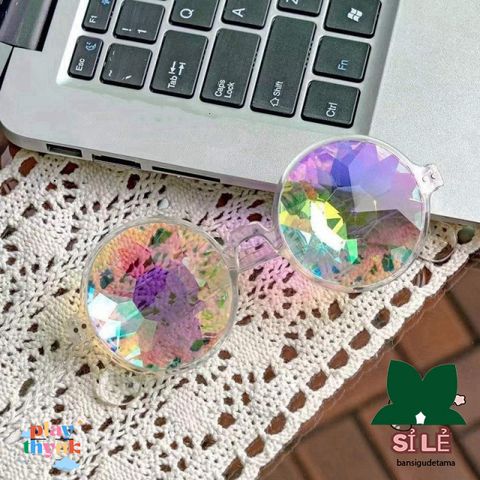Kính Vạn Hoa Kaleidoscope Chống Tia UV - Kính Râm Thời Trang Hàn Quốc Cho Tiệc Tùng và Bãi Biển
