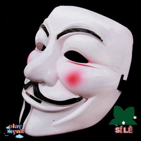 Mặt nạ Halloween V for Vendetta - Đạo cụ Cosplay Bí Ẩn cho Bữa Tiệc và Trang Trí Halloween