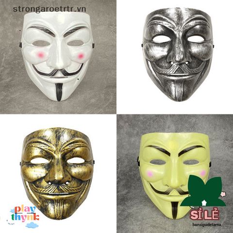 Mặt Nạ Giả Lập Vendetta Strongaroetr - Phụ Kiện Cosplay Halloween cho Người Lớn và Trẻ Em - Quà Tặng Độc Đáo
