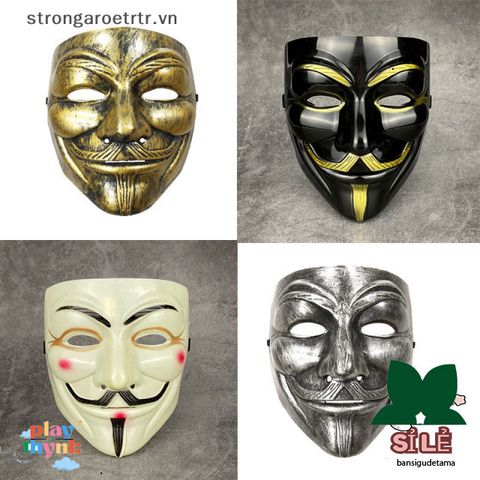 Mặt Nạ Giả Lập Vendetta Strongaroetr - Phụ Kiện Cosplay Halloween cho Người Lớn và Trẻ Em - Quà Tặng Độc Đáo