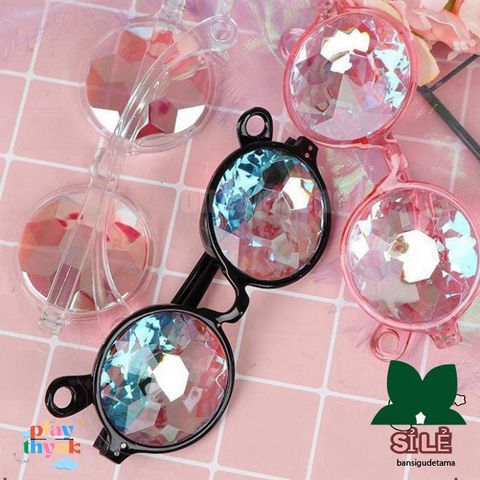 Kính Vạn Hoa Unisex Tròn - Kính Mát Độc Đáo Phong Cách Hàn Quốc, Chất Lượng Cao, Nhiều Màu Sắc