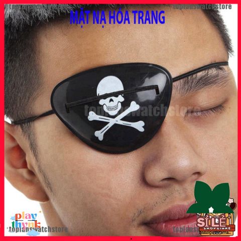 Khẩu Trang Hải Tặc Đầu Lâu - Mặt Nạ Halloween Độc Đáo Cho Lễ Hóa Trang Cướp Biển, Chất Liệu Nhựa êm ái