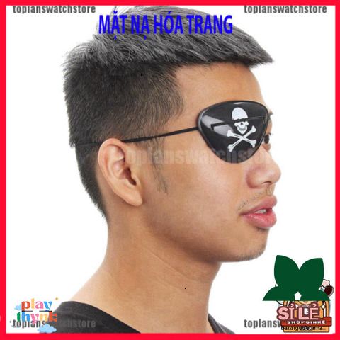 Khẩu Trang Hải Tặc Đầu Lâu - Mặt Nạ Halloween Độc Đáo Cho Lễ Hóa Trang Cướp Biển, Chất Liệu Nhựa êm ái