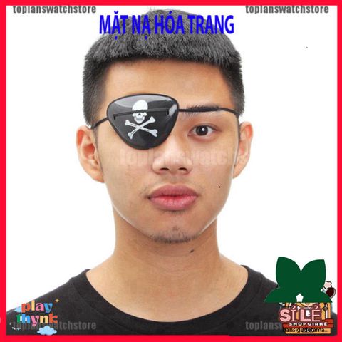 Khẩu Trang Hải Tặc Đầu Lâu - Mặt Nạ Halloween Độc Đáo Cho Lễ Hóa Trang Cướp Biển, Chất Liệu Nhựa êm ái